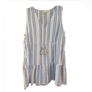 J. Crew Shimmer Striped Beach Dress